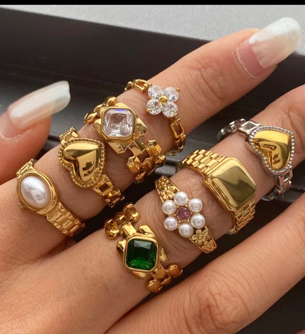 2 Bague en acier inoxydable