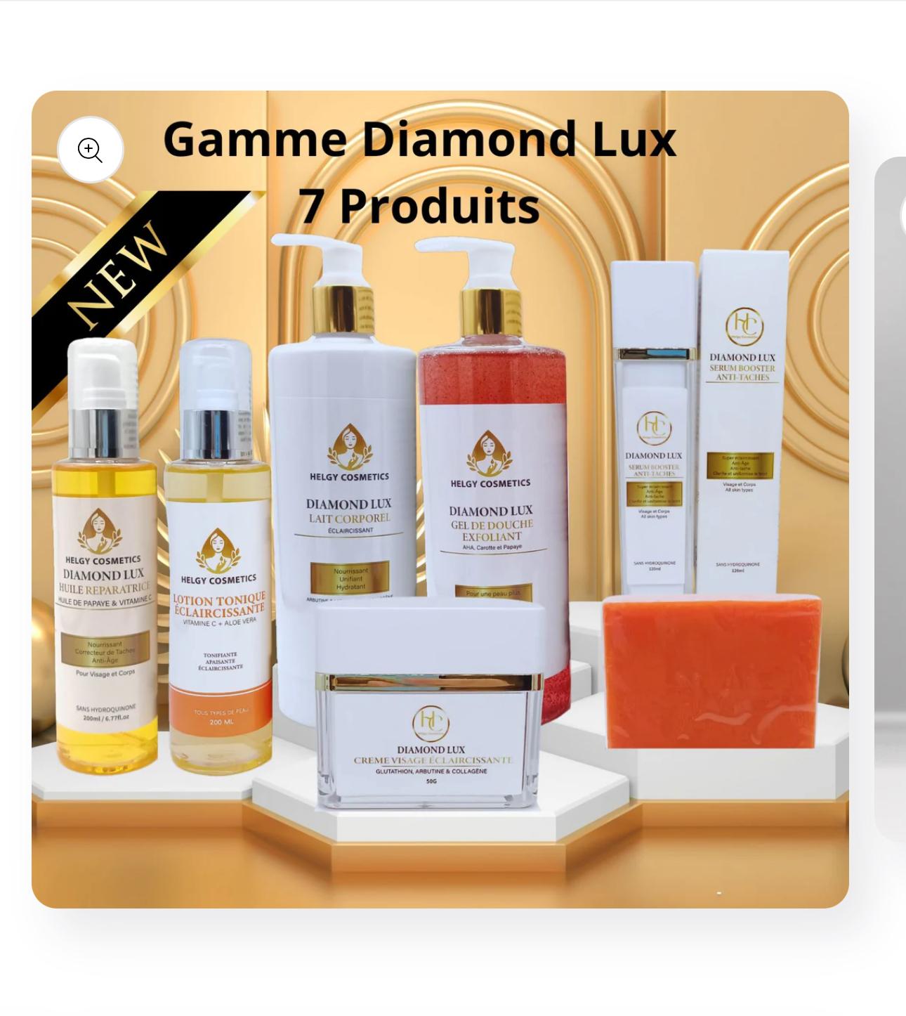 Gamme Diamond Éclaircie & hydratant