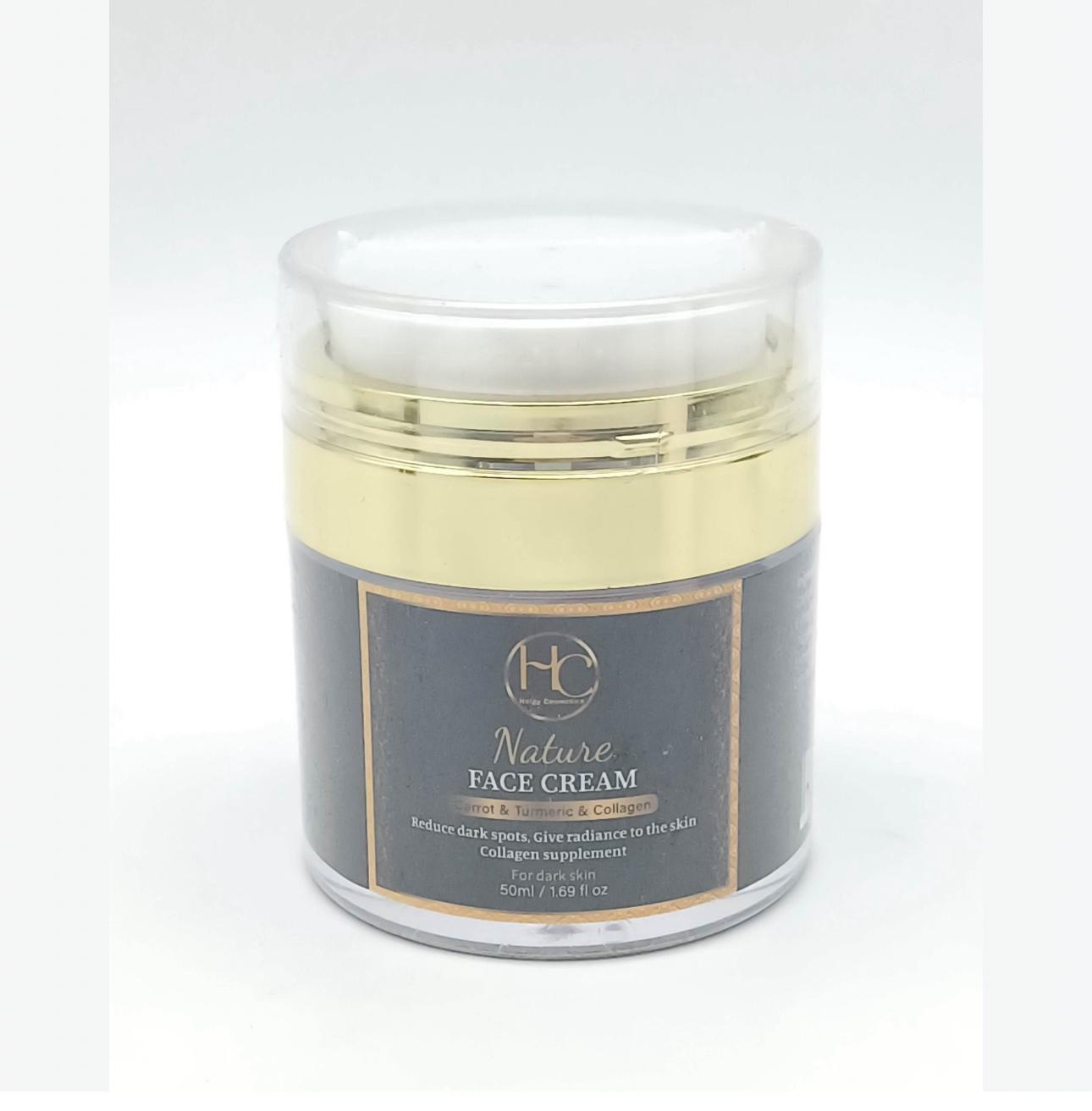 Creme Visage Nature au Collagène, Vitamine C& Carotte