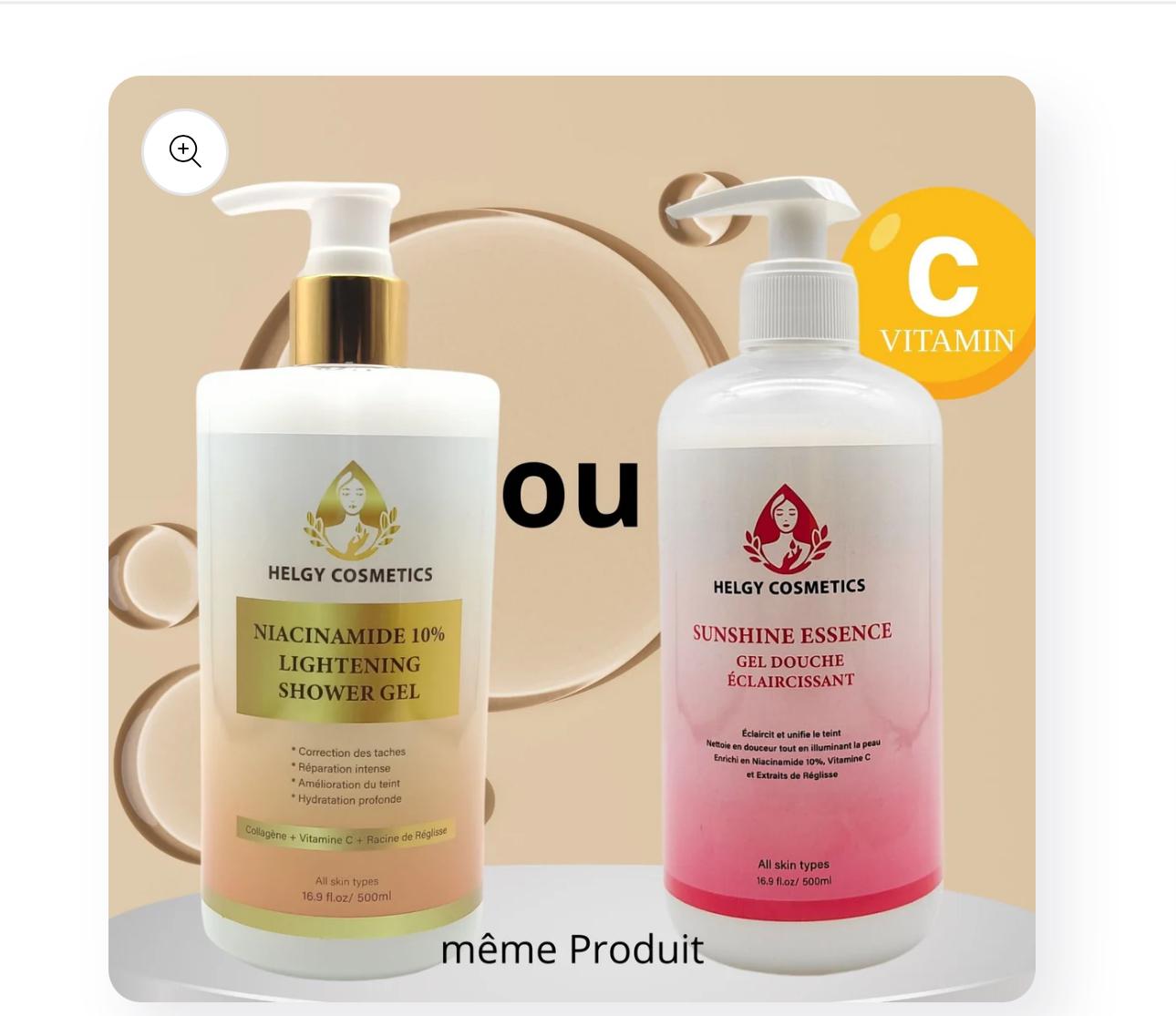 Gel de Douche Eclaircissant a la vitamine c